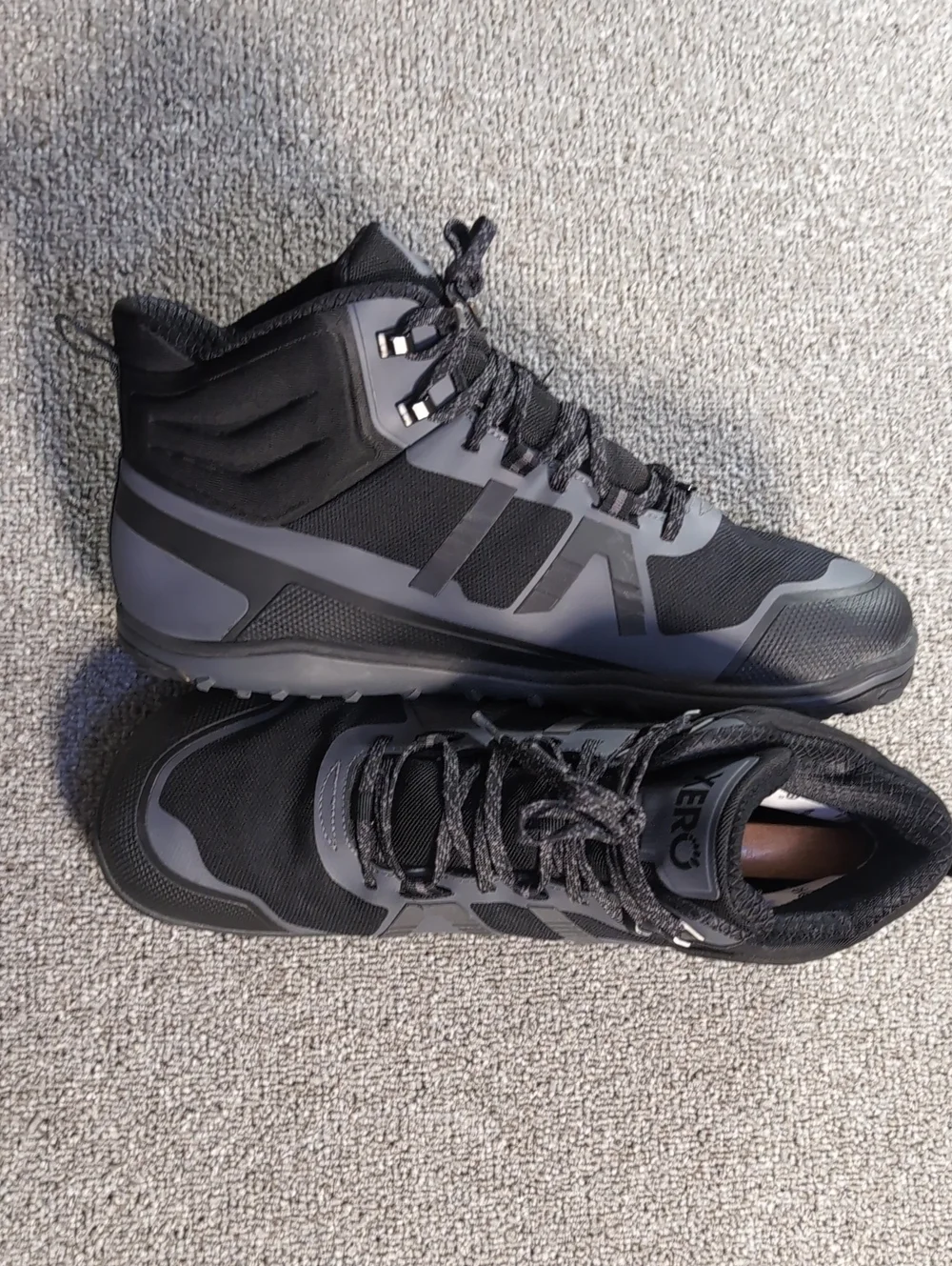 Xero Scrambler II Mid Waterproof Hiking Boot/Shoe Size 11.5 Black/Gray Zero Drop